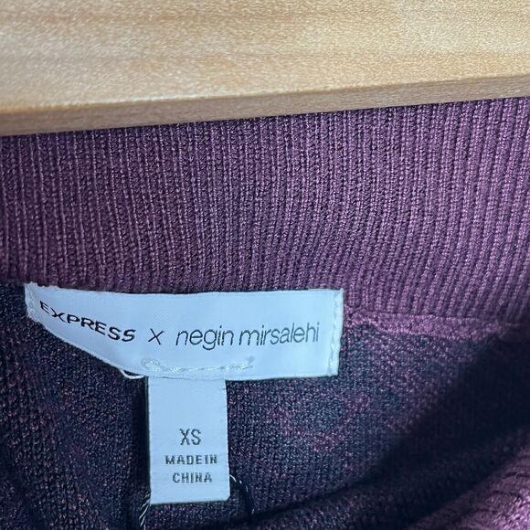 Express x Negin Mirsalehi Snakeskin Print Sweater Skirt Womens XS Pencil Office - Picture 3 of 6